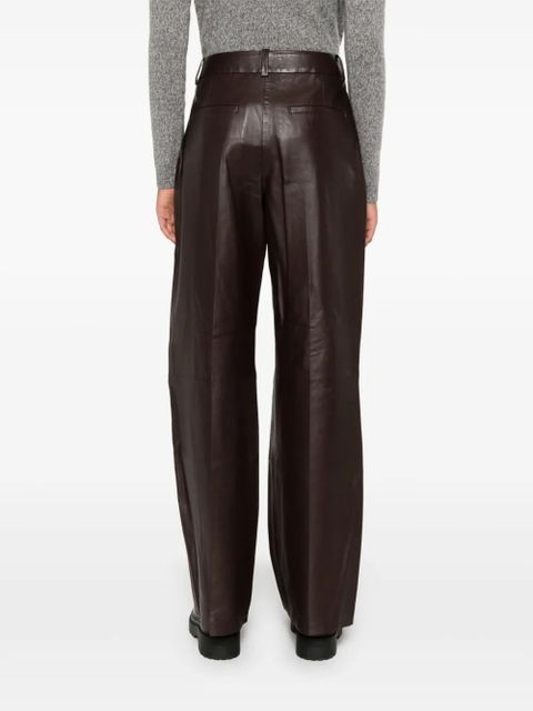 ZIMMERMANN wide-leg leather trousers - Brown - zdjęcie produktu nr 2