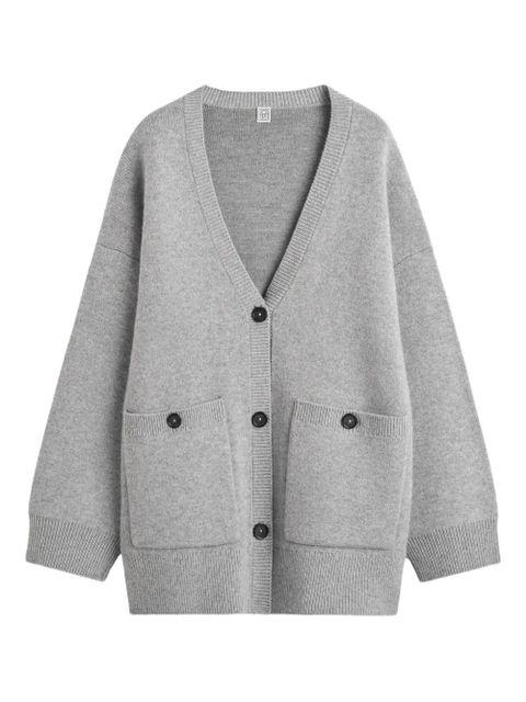 TOTEME pocket v-neck cardigan - Grey - zdjęcie produktu nr 1