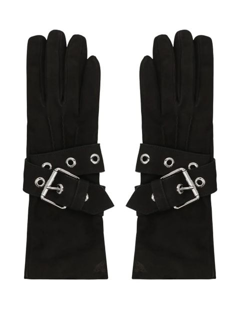 Vivienne Westwood buckle leather gloves - Black