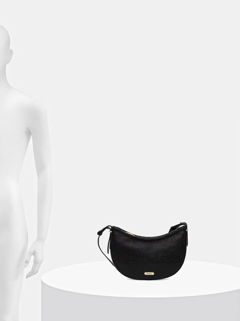 Barbour torebka skórzana kolor czarny LBA0507