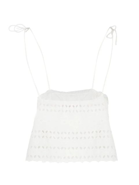 Faithfull the Brand broderie scalloped top - White - zdjęcie produktu nr 2