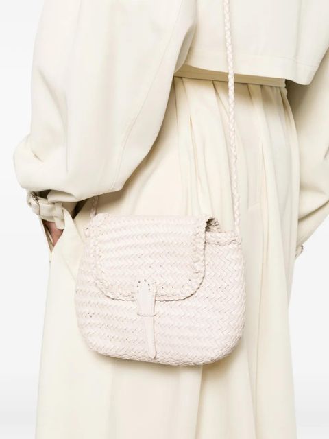 DRAGON DIFFUSION mini City woven cross body bag - Neutrals - zdjęcie produktu nr 2