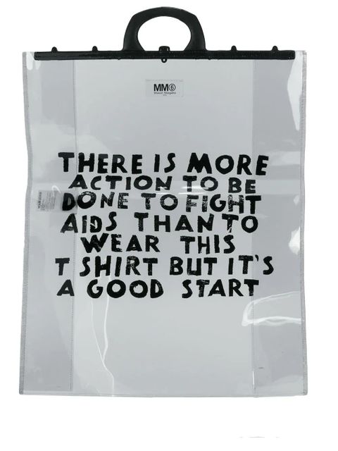 MM6 Maison Margiela logo tote bag - White - zdjęcie produktu nr 1