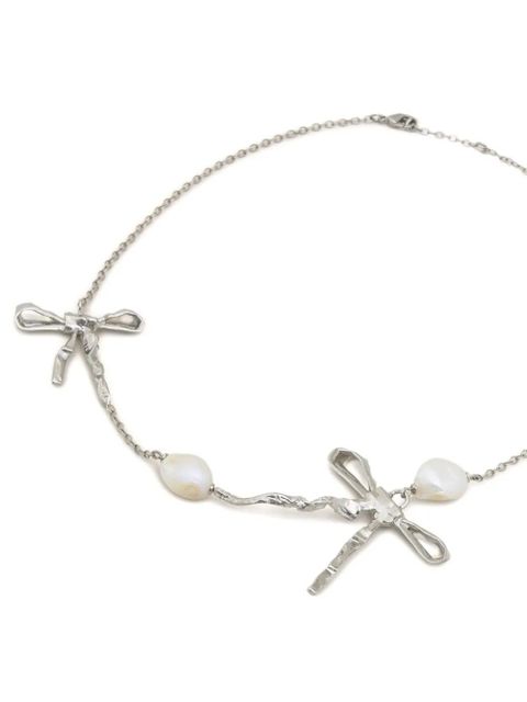 Marni double-bow necklace - Silver - zdjęcie produktu nr 2