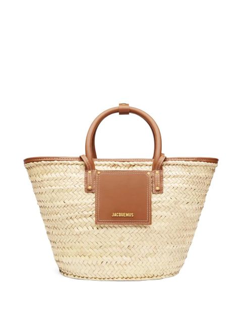 Jacquemus Soli straw tote bag - Neutrals - zdjęcie produktu nr 1