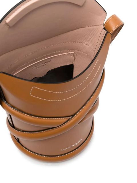 Alexander McQueen The Curve bucket bag - Brown - zdjęcie produktu nr 2