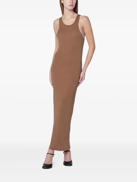 ENTIRE STUDIOS crew neck midi dress - Brown - zdjęcie produktu nr 1