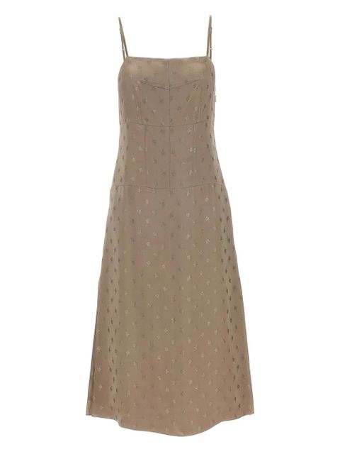 FENDI satin midi dress - Grey - zdjęcie produktu nr 1