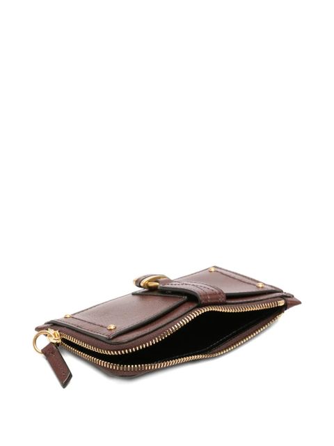 Chloé locker-detail strap leather wallet - Brown