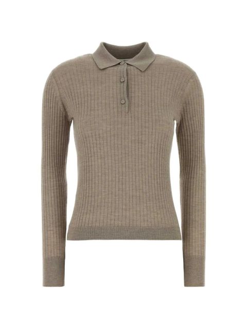 Max Mara grey polo shirt - Neutrals - zdjęcie produktu nr 1