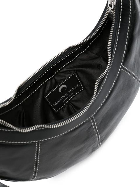 Marine Serre Soft Moon crossbody bag - Black