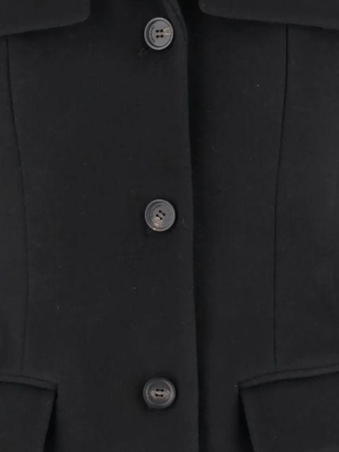 Ferragamo button-fastening flap-pocket coat - Black - zdjęcie produktu nr 2