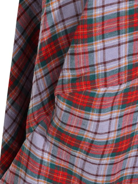 Vivienne Westwood Aeroplane tartan midi skirt - Red