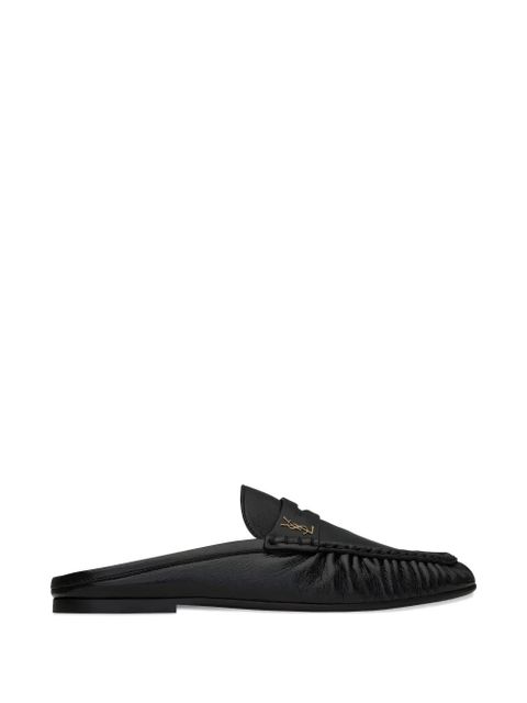 Saint Laurent Le Loafer Cassandre mules - Black - zdjęcie produktu nr 1