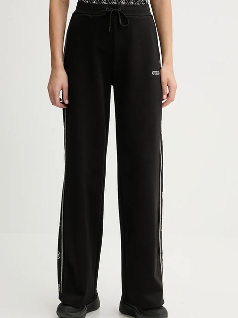 Guess spodnie dresowe OCTAVIA damskie kolor czarny z aplikacją V5BB12 KCX22 - zdjęcie produktu nr 1