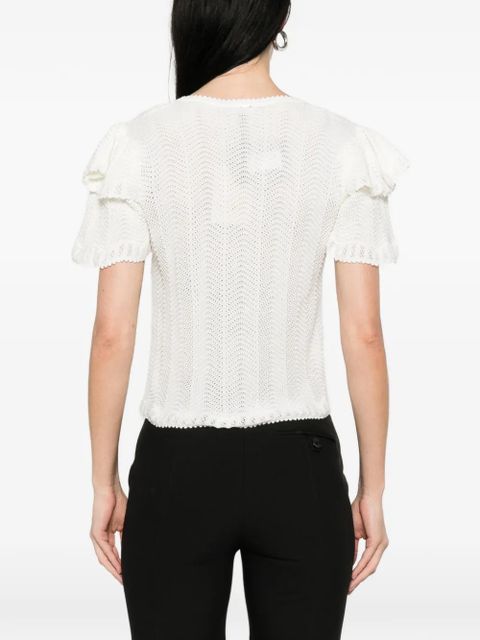 TWINSET ruffled T-shirt - White