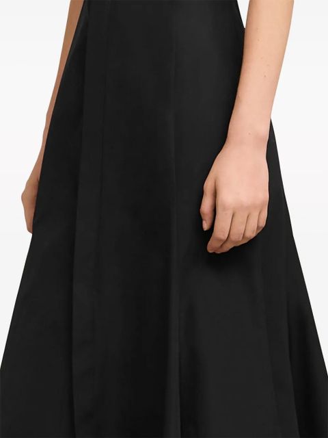 AMI Paris short-sleeve cotton midi dress - Black