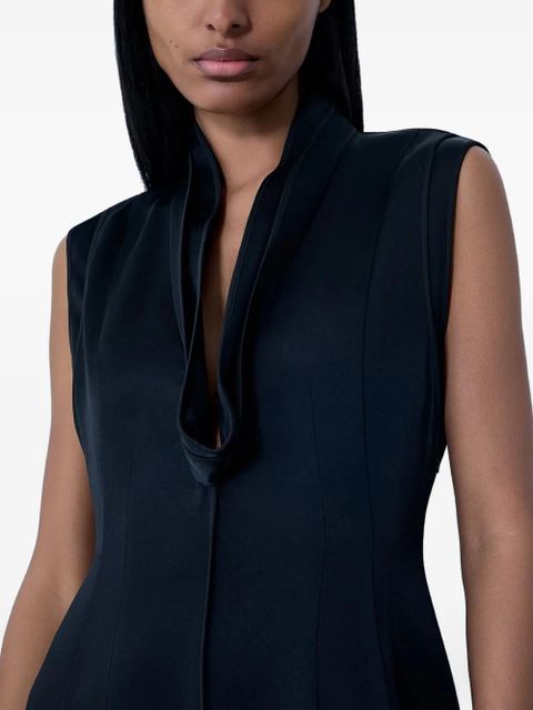 Jil Sander V-neck midi dress - Black