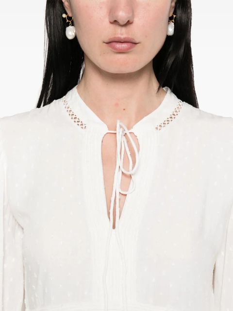 Ba&Sh Plume midi dress - White