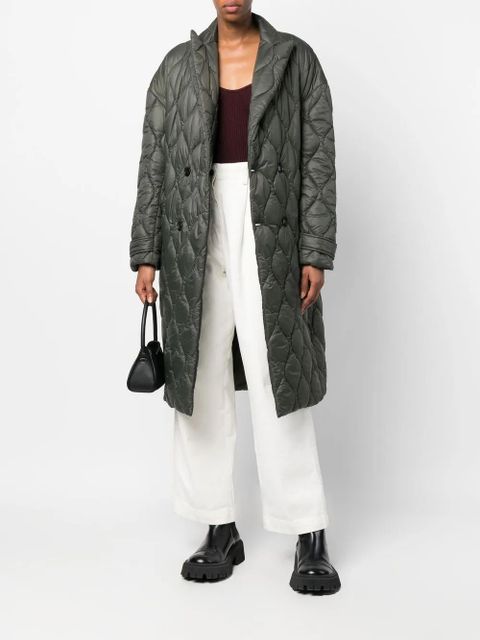 AMIRI double-breasted quilted coat - Green - zdjęcie produktu nr 2