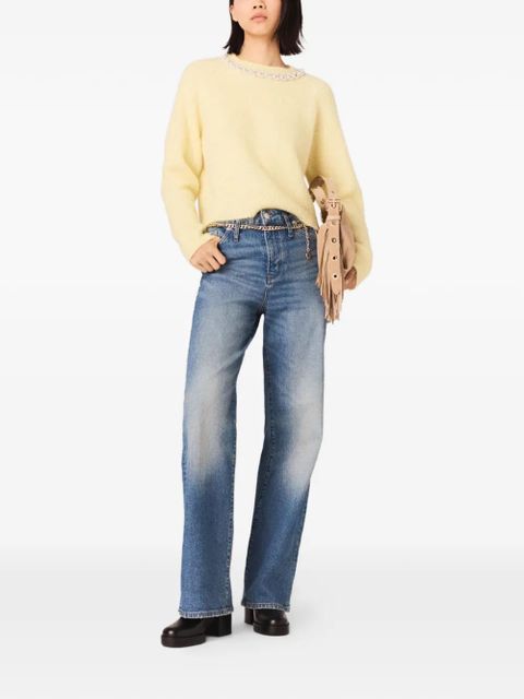 Maje chain-belt faded jeans - Blue - zdjęcie produktu nr 2