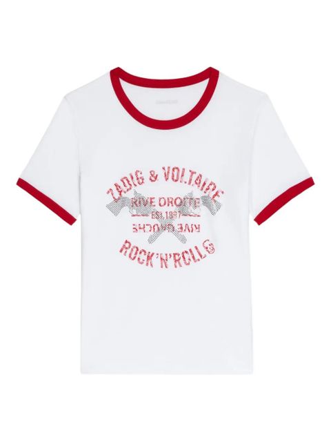 Zadig&Voltaire rhinestone-embellished T-shirt - White - zdjęcie produktu nr 1