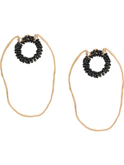 Jacquemus hoop earrings - Black - zdjęcie produktu nr 1