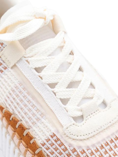 Chloé Nama textured-sole lace-up sneakers - White