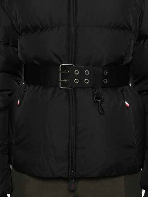 Moncler Grenoble belted hooded jacket - Black