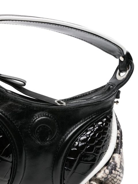 Marine Serre small Futura shoulder bag - Black