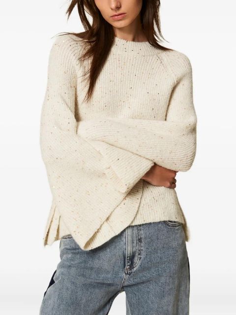 TWINSET sequin wide sleeves sweater - Neutrals - zdjęcie produktu nr 2