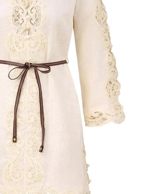 ZIMMERMANN belted tunic - Neutrals - zdjęcie produktu nr 2