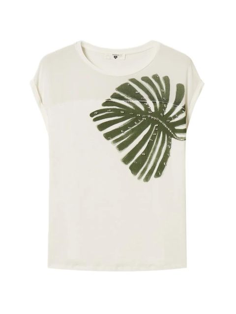 TWINSET print embroidered T-shirt - White - zdjęcie produktu nr 1