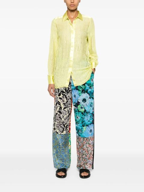 Charo Ruiz Ibiza Achty lace-detail shirt - Green - zdjęcie produktu nr 2