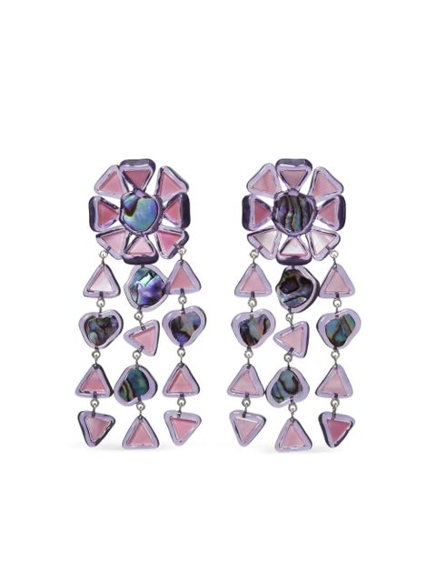 Tory Burch Curiosity Chandelier earrings - Purple - zdjęcie produktu nr 1