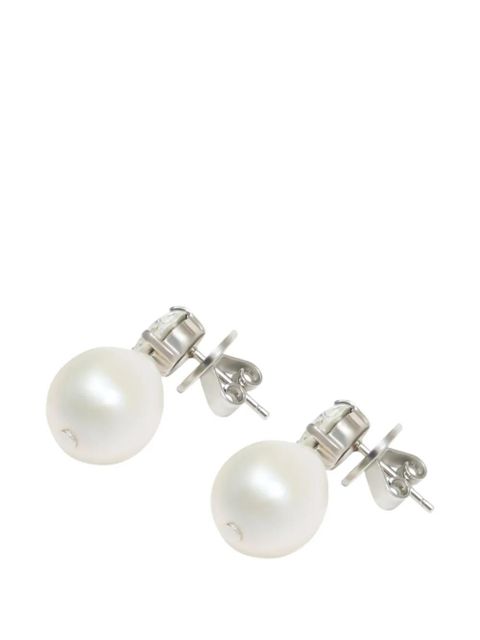 Simone Rocha pearl crystal stud earrings - White - zdjęcie produktu nr 2
