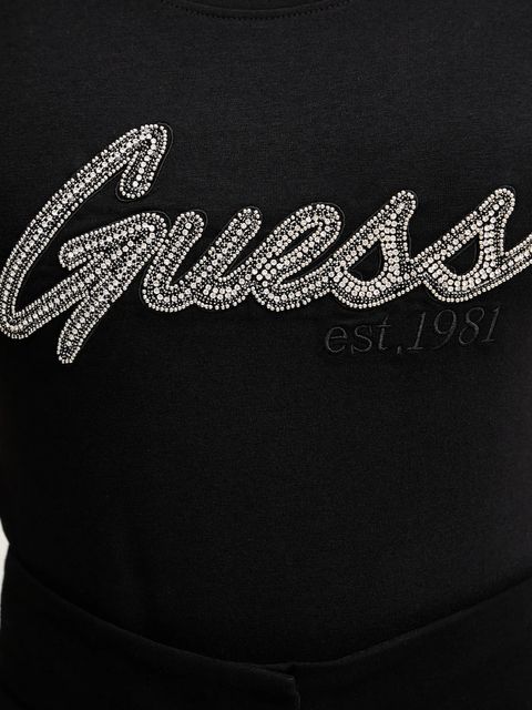 Guess t-shirt damski kolor czarny W5YI16 J1314
