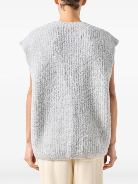 American Vintage Zolly sleeveless cardigan - Grey