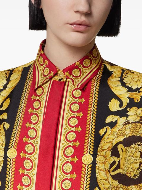 Versace Barocco silk shirt - Red