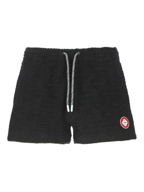Casablanca monogram terry-cloth shorts - Black - zdjęcie produktu nr 1