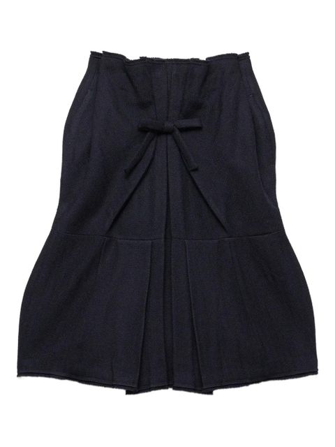 Prada chevron wool midi skirt - Blue - zdjęcie produktu nr 1