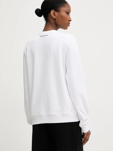 Karl Lagerfeld bluza IKON damska kolor biały z nadrukiem A3W20069 - zdjęcie produktu nr 2