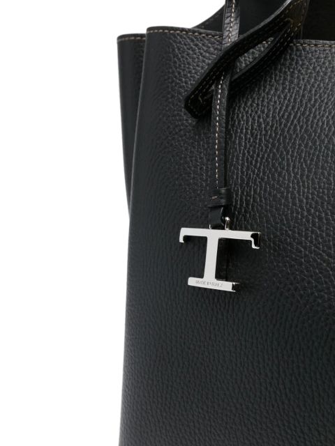 Tod's T-pendant leather tote bag - Black