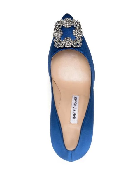 Manolo Blahnik Hangisi 105mm pumps - Blue