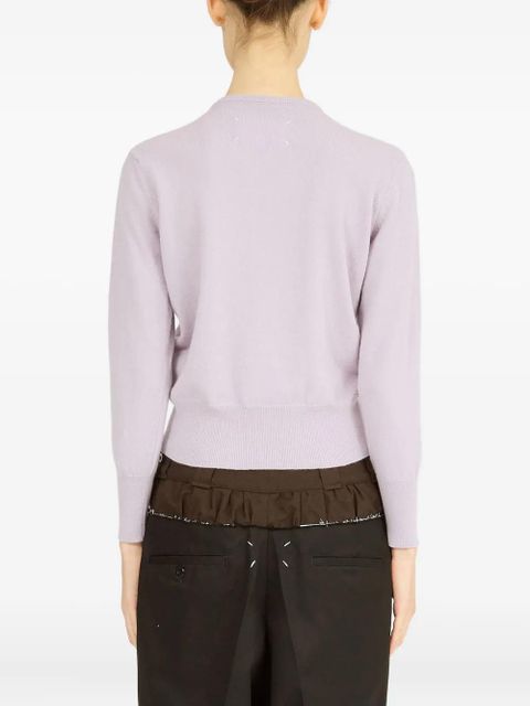 Maison Margiela virgin-wool cardigan - Purple