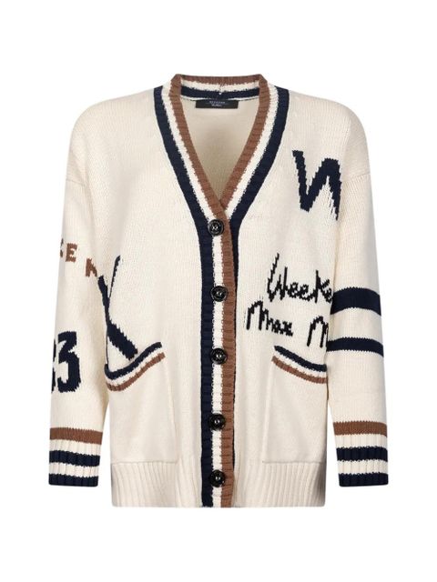 Weekend Max Mara button-up graphic cardigan - Neutrals - zdjęcie produktu nr 1