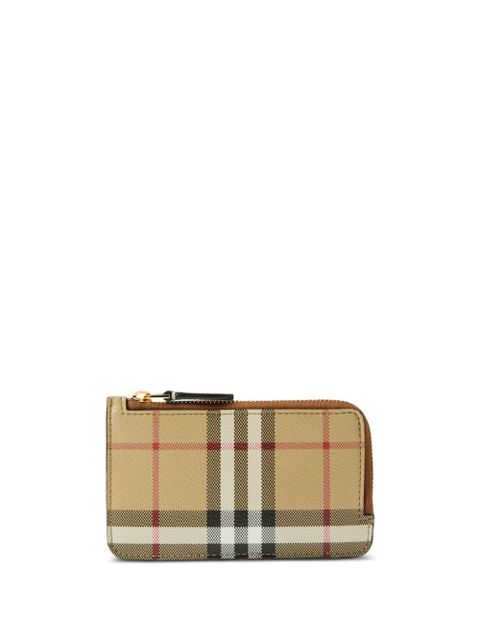 Burberry Vintage-Check print zipped wallet - Neutrals - zdjęcie produktu nr 1