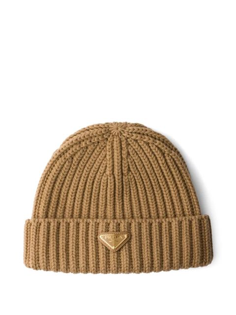 Prada wool beanie - Brown - zdjęcie produktu nr 1