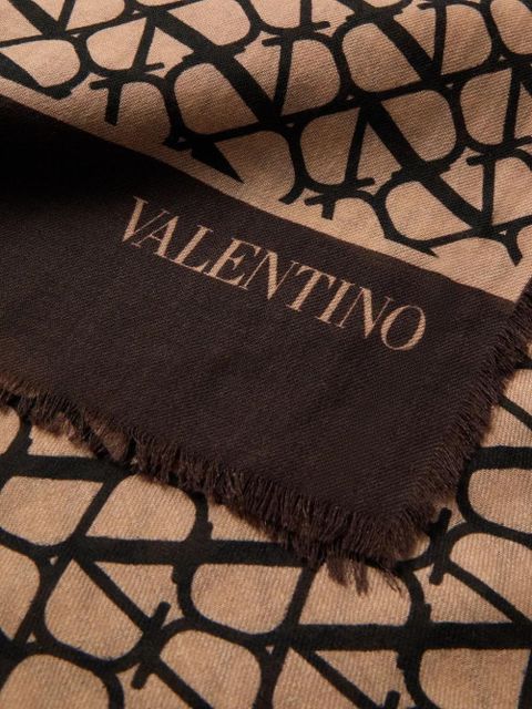 Valentino Garavani Toile Iconographe cashmere stole - Brown