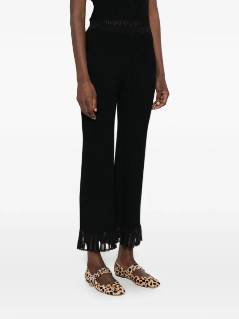 SANDRO ribbed trousers - Black
